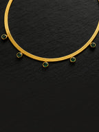 Emerald Grace Gold Chain Necklace