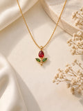 Rose Pendant Necklace