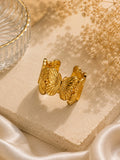 Golden Butterfly Cuff Ring