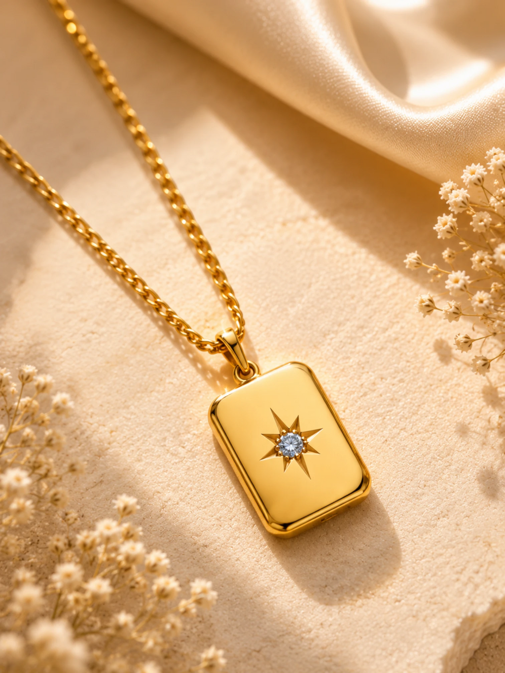 Celestial Bar Pendant Necklace