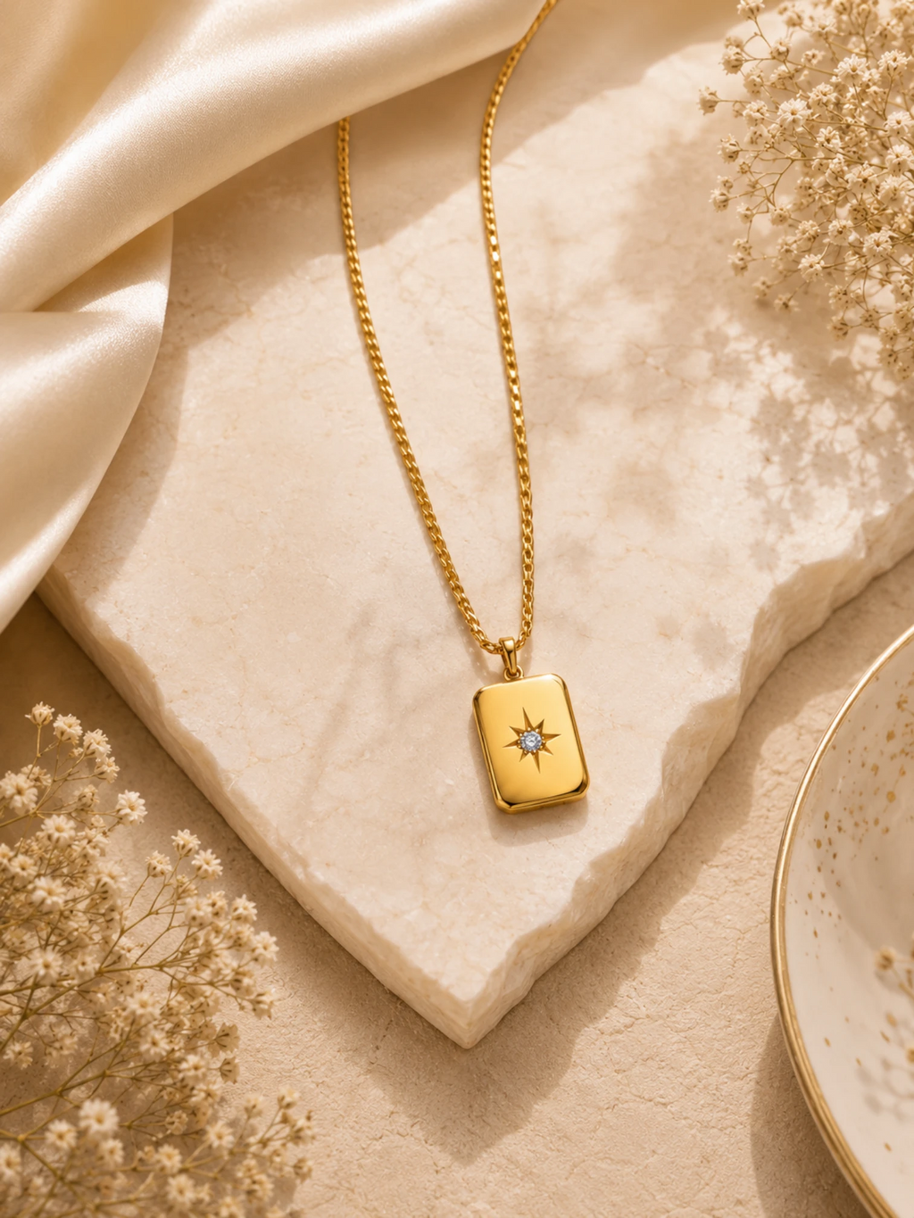 Celestial Bar Pendant Necklace