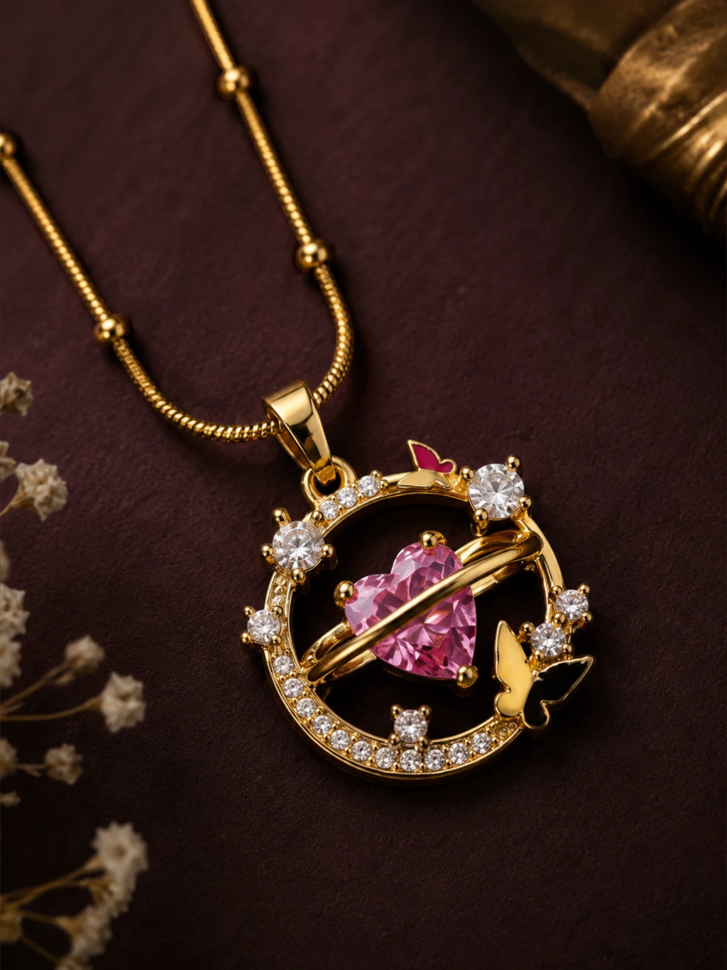 Celestial Heart Pendant Necklace