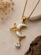 Moonlit Butterfly Pendant Necklace
