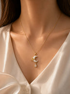 Moonlit Butterfly Pendant Necklace