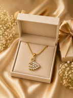 Crystal Swan Pendant Necklace
