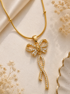 Celeste Bow Pendant Necklace