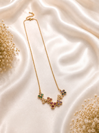 Multicolor Floral Pendant Necklace
