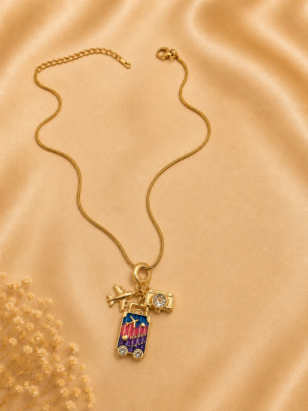 Travel Charm Pendant Necklace