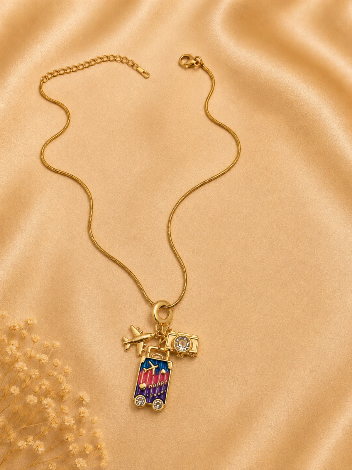 Travel Charm Pendant Necklace