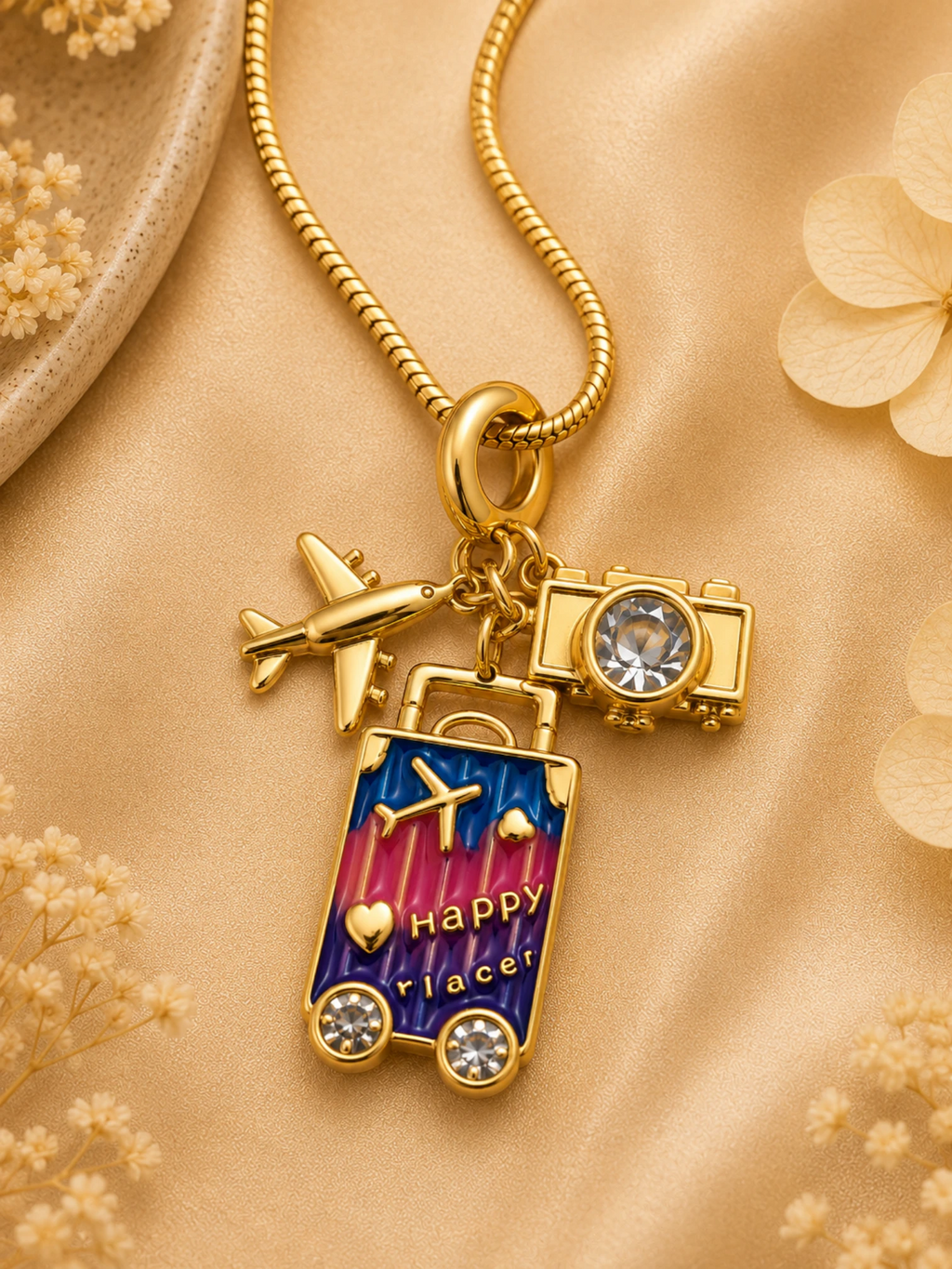 Travel Charm Pendant Necklace