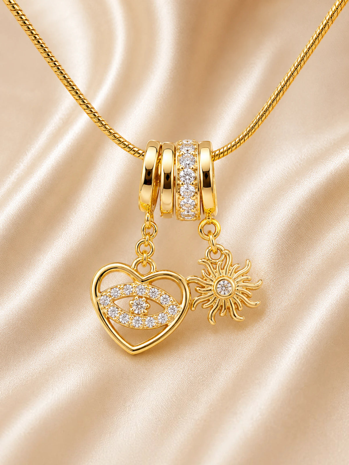 Anti-Tarnish Protection Charm Necklace
