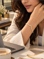 Crystal Edge Gold Bracelet – 2.6 & 2.8