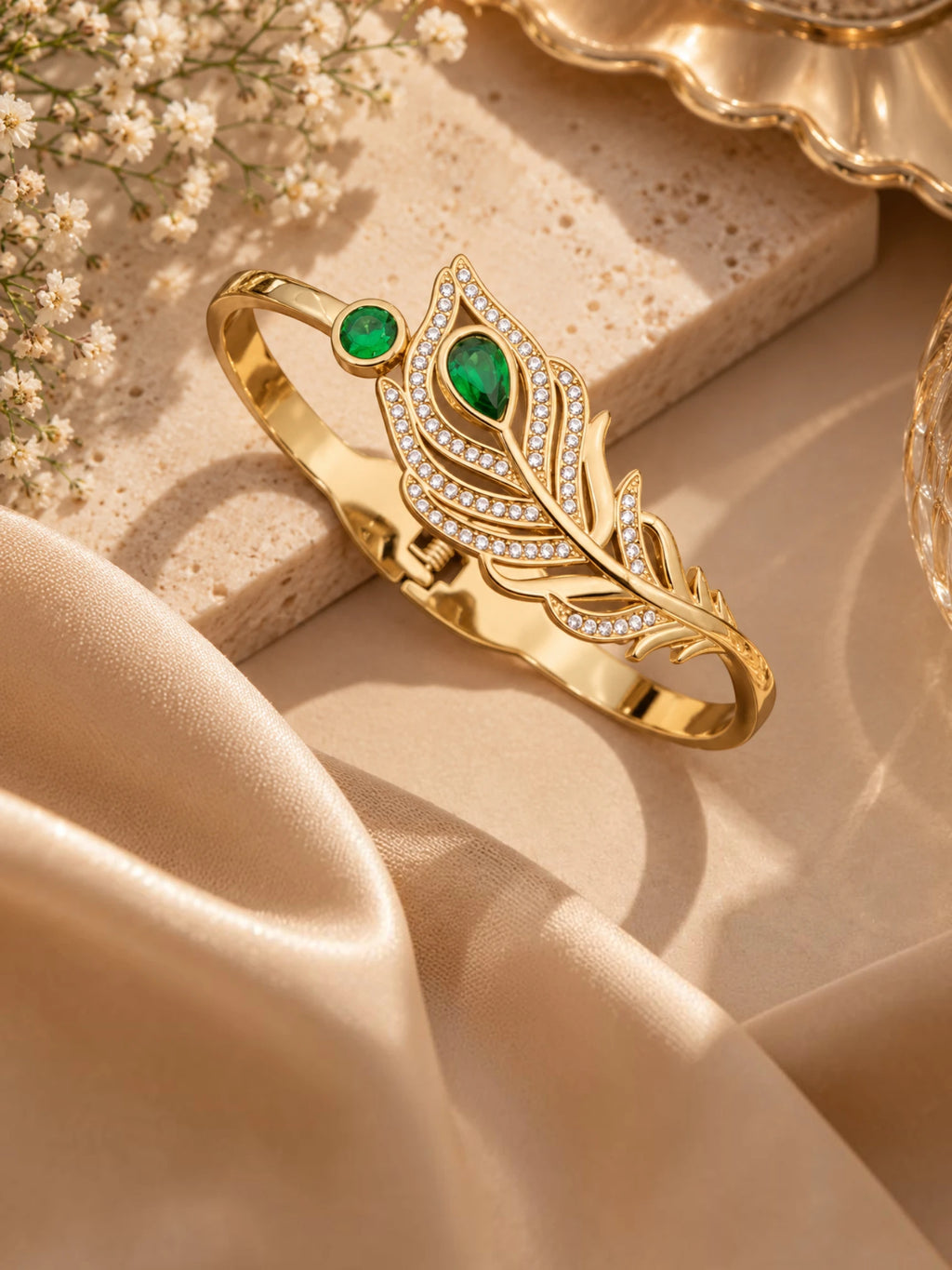Royal Emerald Peacock Bracelet – 2.6 & 2.8