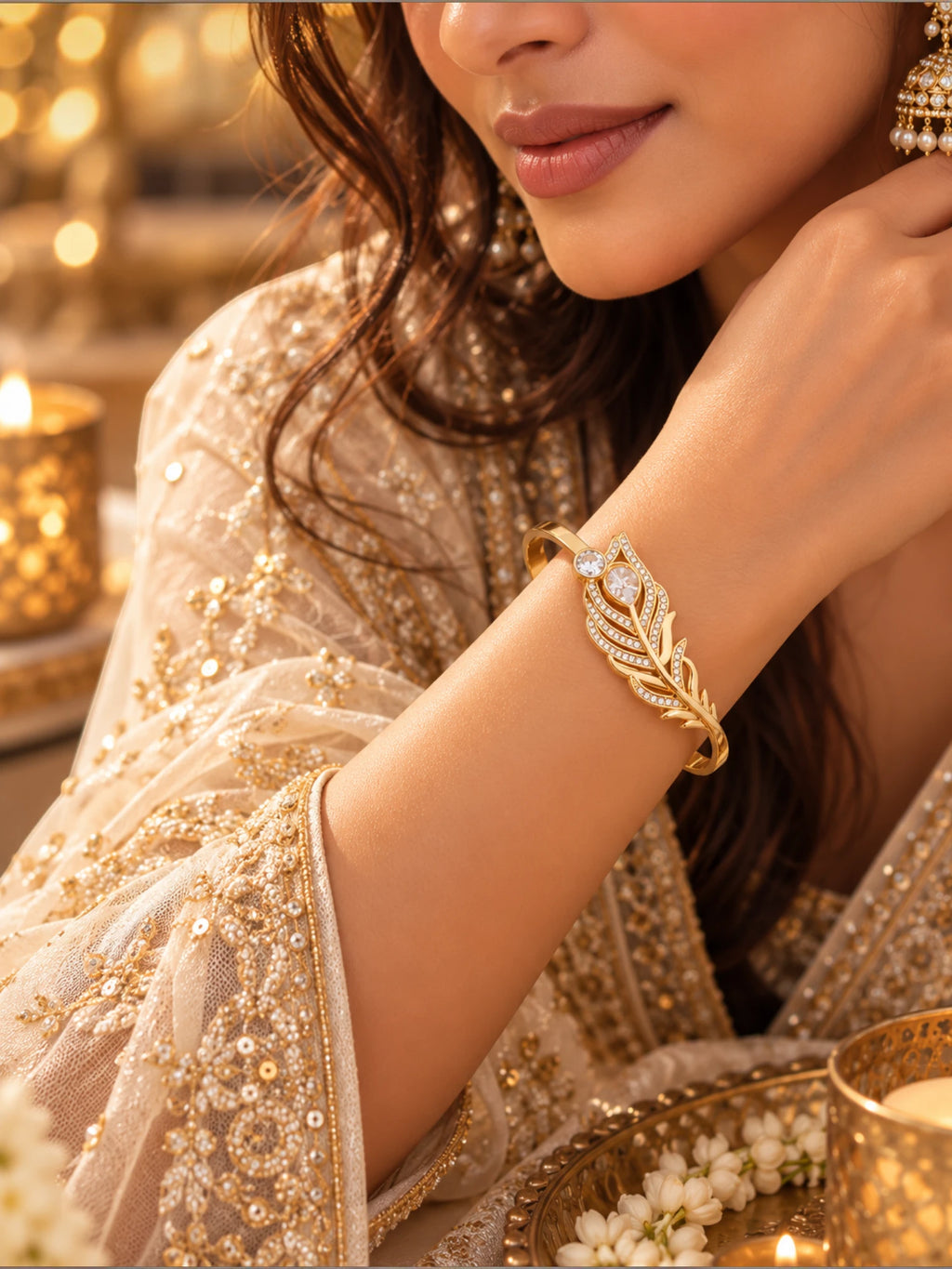 Royal Crystal Peacock Bracelet – 2.6 & 2.8