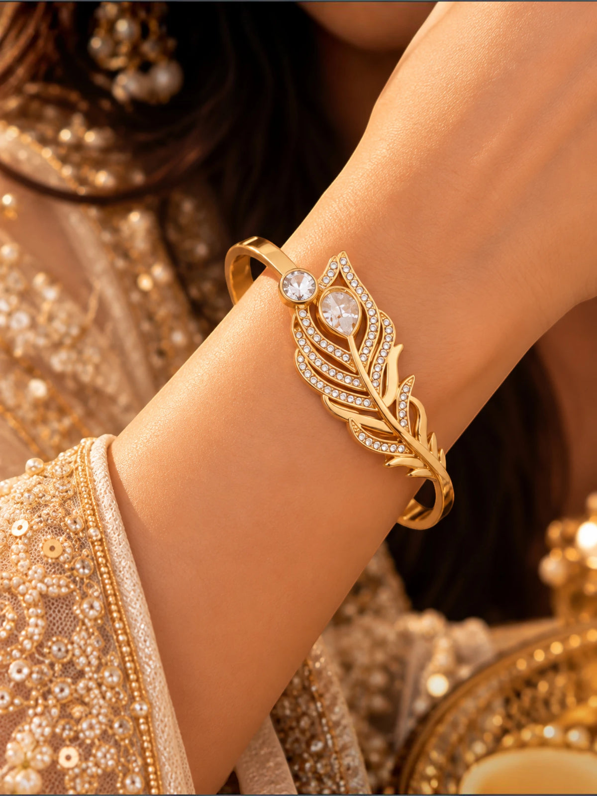 Royal Crystal Peacock Bracelet – 2.6 & 2.8