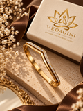 Geometric Sparkle Gold Bracelet - 2.6 & 2.8