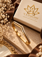 Geometric Sparkle Gold Bracelet - 2.6 & 2.8