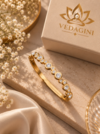 Geometric Crystal Gold Bracelet – 2.6 & 2.8