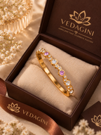 Royal Pink & Crystal Bracelet – 2.6 & 2.8