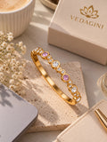 Royal Pink & Crystal Bracelet – 2.6 & 2.8