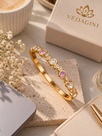 Royal Pink & Crystal Bracelet – 2.6 & 2.8