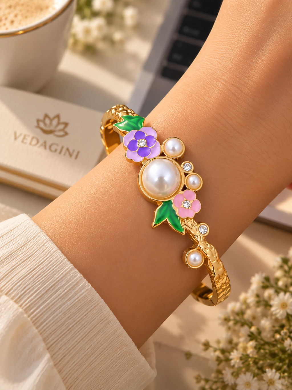 Garden Pearl Bloom Bracelet – 2.6 & 2.8