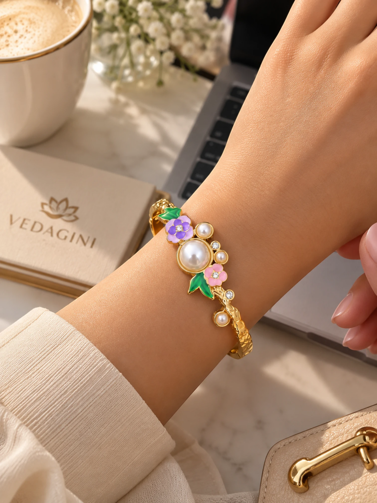 Garden Pearl Bloom Bracelet – 2.6 & 2.8