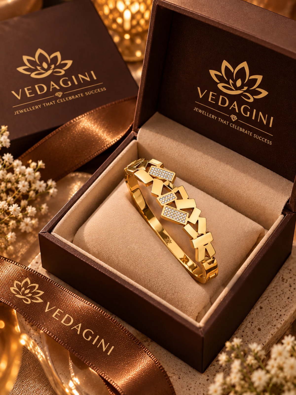 Geometric Luxe Link Bracelet – 2.6 & 2.8