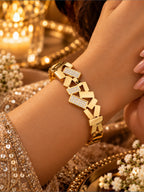 Geometric Luxe Link Bracelet – 2.6 & 2.8