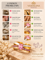 Pink Crystal Dual Band Ring