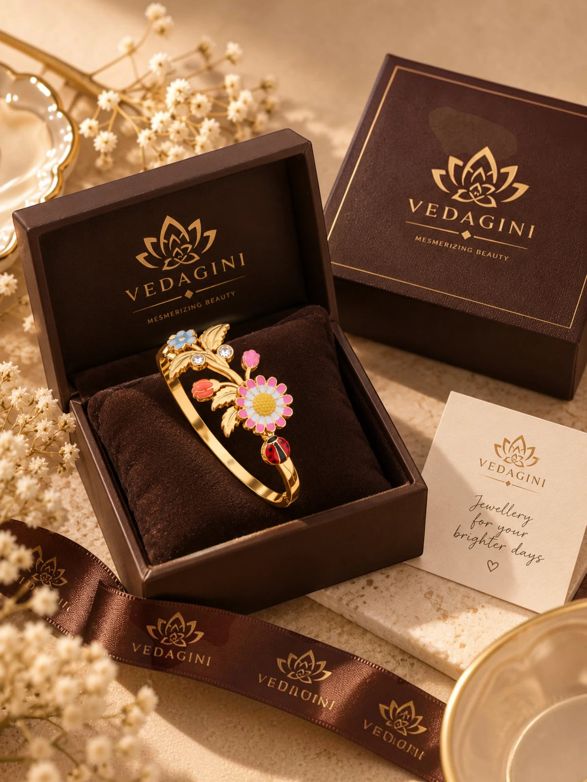 Blooming Garden Ladybug Bracelet – 2.6 & 2.8
