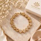 Anti Tarnish Gold Clover Bracelet