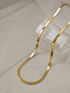 Gold Herringbone Necklace – 18K Gold Plated Anti Tarnish Chain