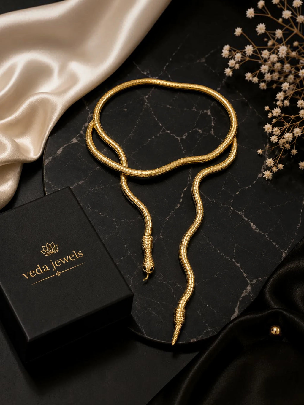 Golden Serpent Necklace